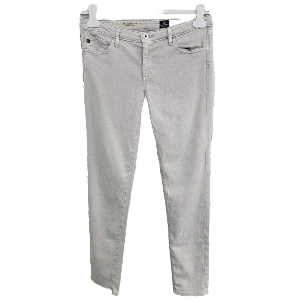 AG 31R Legging Ankle Skinny‎ Jeans Denim Beige Stretch Mid Rise EUC